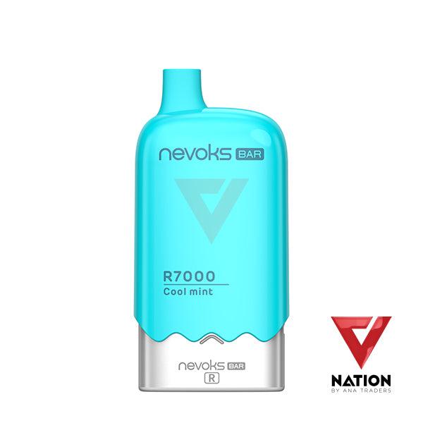NEVOKS BAR R7000 KIT COOL MINT 5% 7000 PUFFS (REMOVABLE BATTERY) - V Nation by ANA Traders - Vape Store