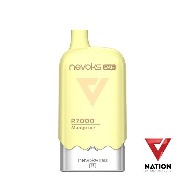 NEVOKS BAR R7000 KIT MANGO ICE 5% 7000 PUFFS (REMOVABLE BATTERY) - V Nation by ANA Traders - Vape Store