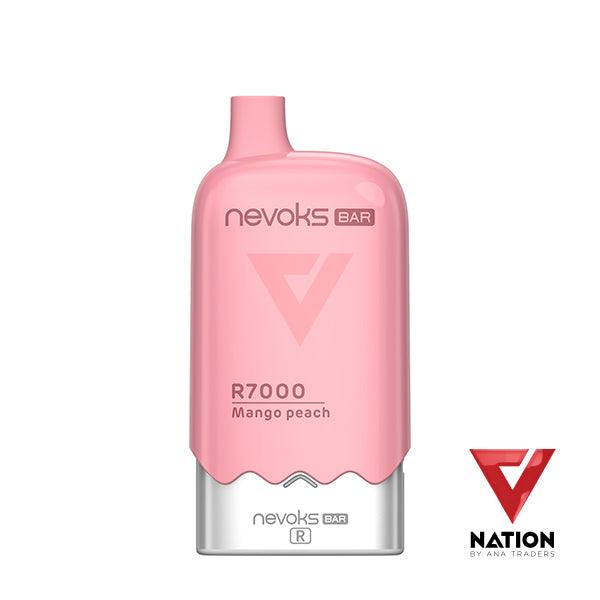 NEVOKS BAR R7000 KIT MANGO PEACH 5% 7000 PUFFS (REMOVABLE BATTERY) - V Nation by ANA Traders - Vape Store