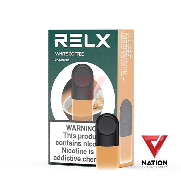 RELX POD WHITE COFFEE 30MG 1.9ML (1 PER PACK) - V Nation by ANA Traders - Vape Store