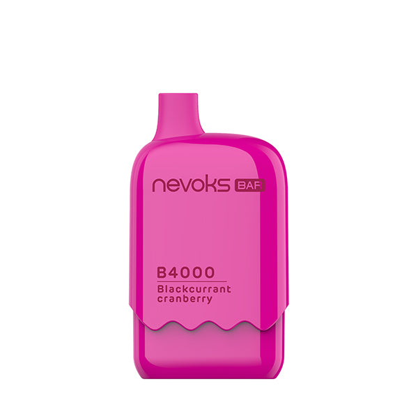 NEVOKS B4000 CRANBERRY BLACKCURRANT 5% 4000 PUFFS