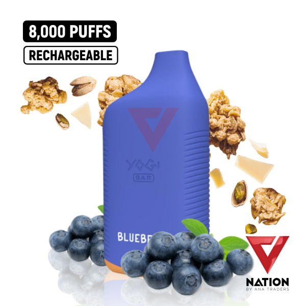 YOGI BAR BLUEBERRY GRANOLA 5% 8000 PUFFS
