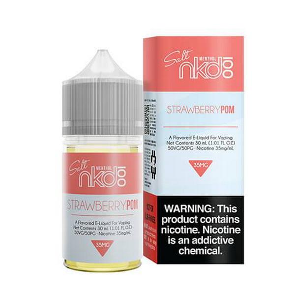 STRAWBERRY POM 30ML BY NKD 100 SALT E-LIQUID MENTHOL