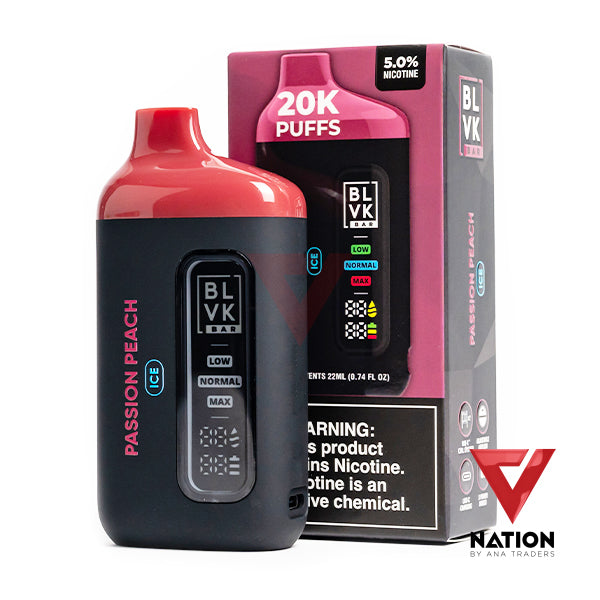 BLVK BAR PASSION PEACH ICE 5% 20K PUFFS
