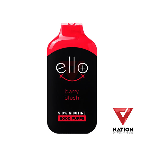 BLVK ELLO PLUS BERRY BLUSH 5.0% 6000 PUFFS