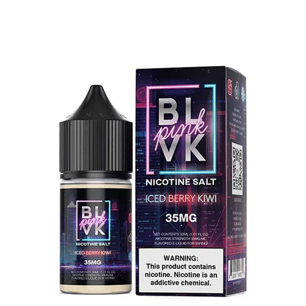 ICED BERRY KIWI 30ML PINK BY BLVK PREMIUM E-LIQUID SALTS