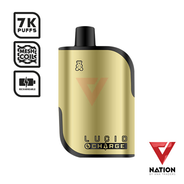 LUCID CHARGE WHITE GUMMY 5% 7000 PUFF