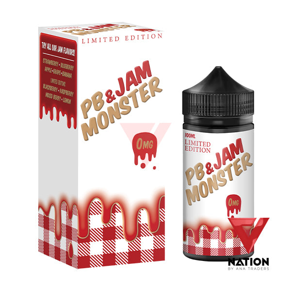 PB & JAM MONSTER STRAWBERRY 100ML BY JAM MONSTER