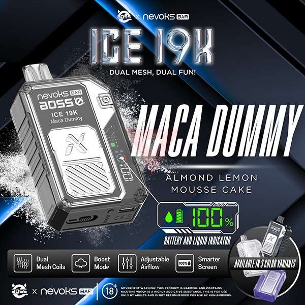 NEVOKS BAR ICE ALMOND LEMON MOUSSE CAKE 2% 19K PUFFS (MACA DUMMY)