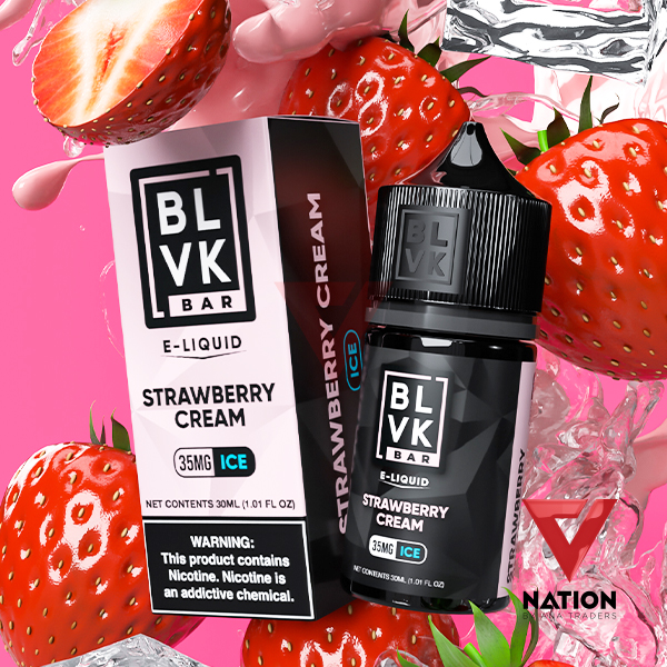 STRAWBERRY CREAM 30ML BY BLVK BAR